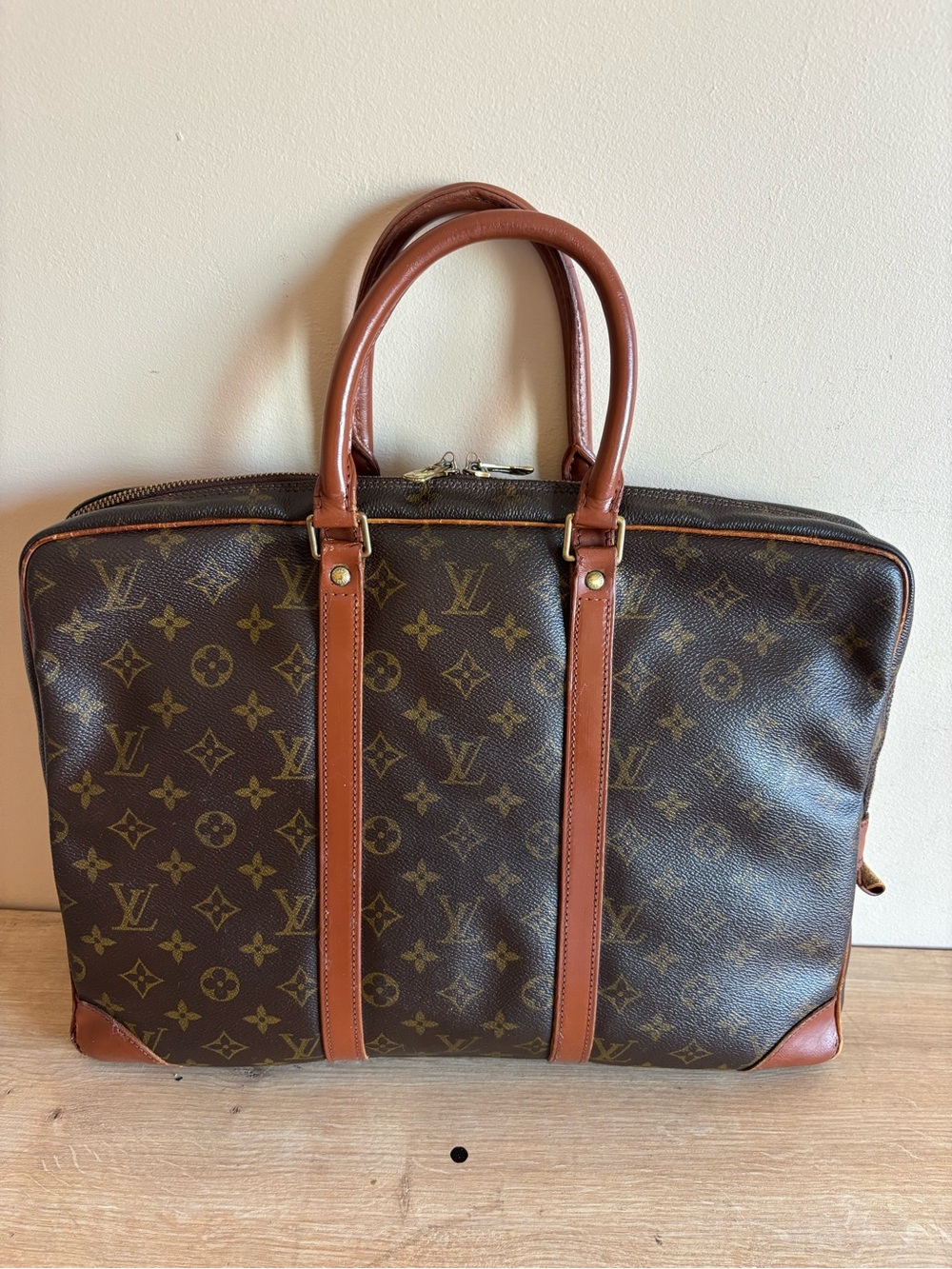 Authentic Louis Vuitton monogram briefcase tote